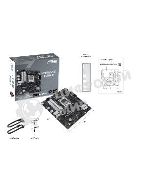 Материнская плата ASUS PRIME B650M-R, Socket AM5, AMD B650, 2xDDR5, 4xSATA, 2xM.2, 1xPCIe 4.0 x16, 1xPCIe x1, 1xHDMI, 1x 2.5Gb LAN, 2xUSB-A 3.2 Gen 1, 4xUSB-A 2.0, 3x3.5 мм, 7.1, mATX