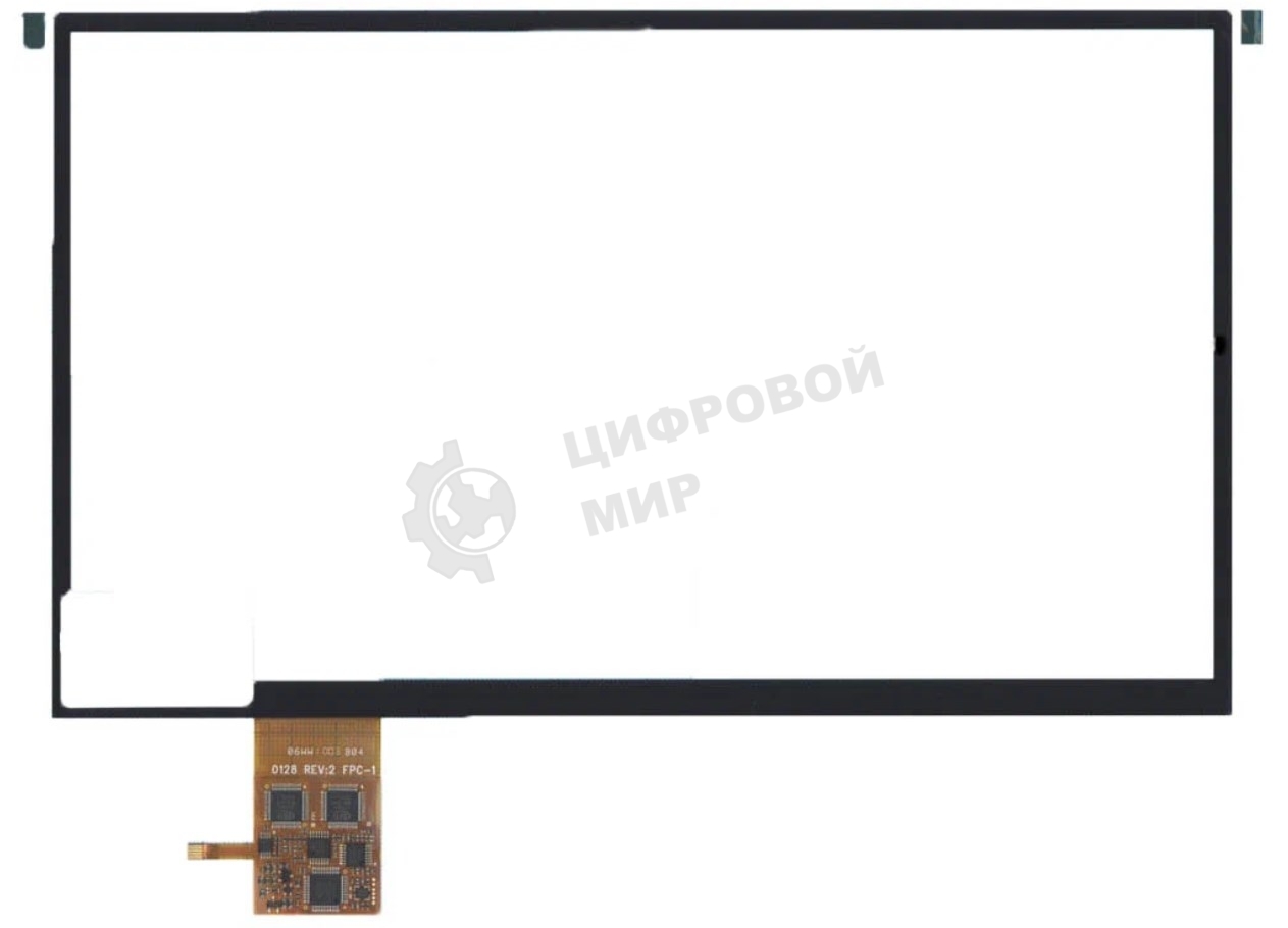 Сенсорное стекло (тачскрин) 0128 Rev:2 FPC-1, черное