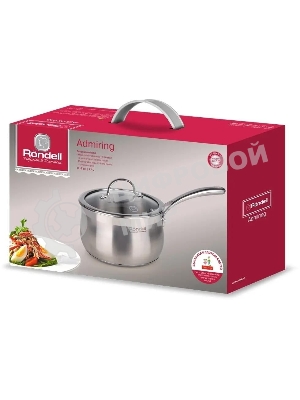 Ковш Rondell Admiring RDS-745, 1.7л, 16см, с крышкой, сталь