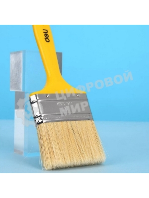 Кисть малярная с пластиковой ручкой Deli DL509113 75 мм, натуральная щетина
