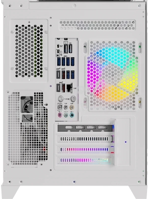 Компьютерный корпус AeroCool/Formula Crystal Z9ML Floe белый без БП mATX 4x120мм 2xUSB 3.0 1xUSB3.1 audio bott PSU