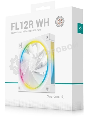 Вентилятор для корпуса Deepcool FL12R Wh Reverse ARGb 120х120x25 белый 4-pin 33.9дБ (R-FL12R-WHAPN1-G)
