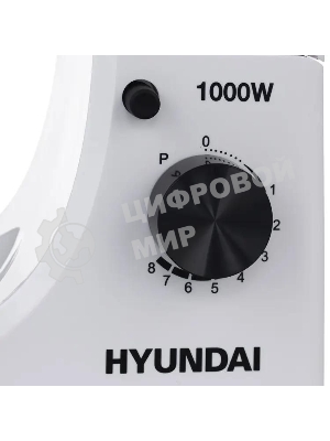 Миксер планетарный Hyundai HYM-S4451 1000 Вт, белый/черный
