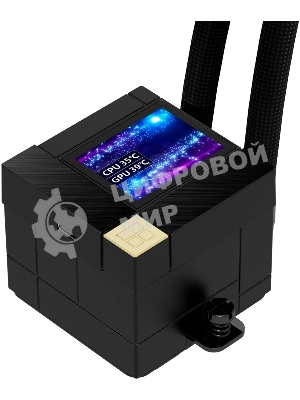 Система жидкостного охлаждения Thermalright Core Matrix 240 Vision (240мм, LED, Black, ARGB/Fans: 2x120мм, 68.9CFM, 28.2dBA, 2000RPM/Pump height 64.4мм, Rad thickness 27мм/S: 1700, 1200, 1851, 115X, AM5, AM4)