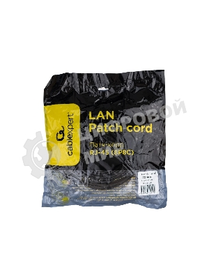 Патч-корд UTP Cablexpert PP12-30M/BK cat.5e, 30м, литой, многожильный, черный