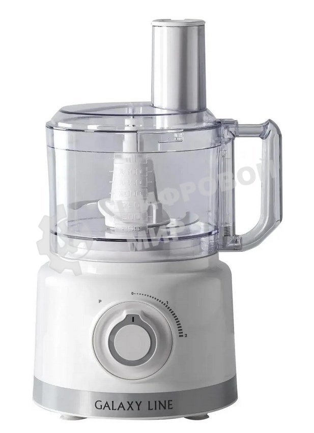 Кухонный комбайн Galaxy Line GL 2309, белый, пластик. чаша 1,5 л, 1000 Вт, 2 скорости и импульс. режим