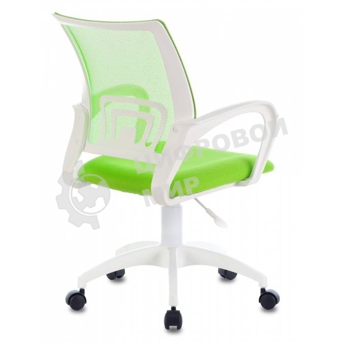 Кресло компьютерное Бюрократ CH-W695NLT TW-03A TW-18 салатовый, крестовина пластик, пластик белый