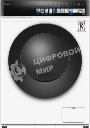 Стиральная машина Weissgauff WMD 59211 Touch Inverter белая, загрузка фронтальная 10.5кг, 1200 об/мин., класс: A+++