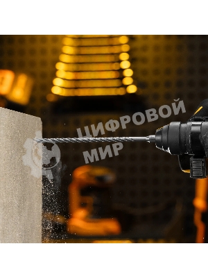 Бур по бетону Denzel цельная крестовая пластина, 6x215 мм, SDS PLUS