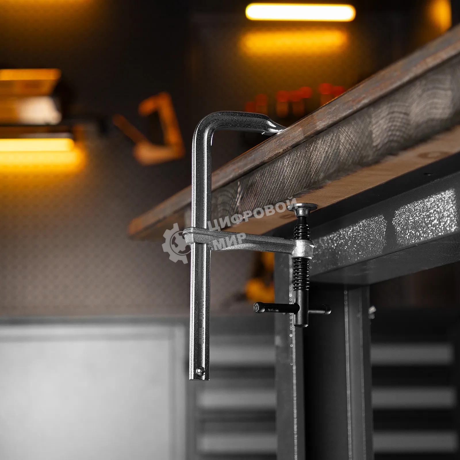 Струбцина Denzel F-образная, 80x150 мм, кованая