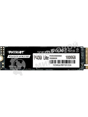Накопитель SSD Patriot P400 Lite 1Tb M.2 2280 NVMe PCle 4.0 x4 R3500/W2700 TbW 560Tb 3D NAND with HS