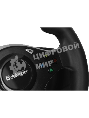 Игровой руль DEFENDER (64067) Rager черн,PC/PS/Xbox/Switch,педали