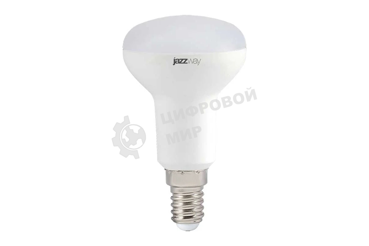 Лампа светодиодная JazzWay PLED-ECO-R50 5Вт 3000К теплый белый E14 400лм 220-240В