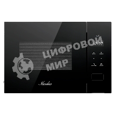 Встраиваемая микроволновая печь MONSHER MMH 1115 Noir, High-Tech, 15 л, мощность 600 Вт, 5 уровней мощности, размораживание, сенсорное управление, черный