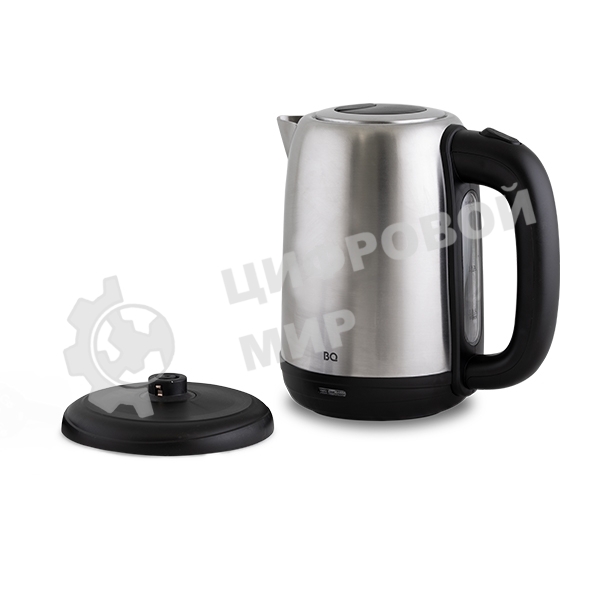 Чайник электрический BQ KT1821S черный/стальной, 2200 Вт, 1.7 л