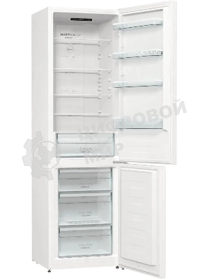 Холодильник Gorenje NRK6201EW4 белый двухкамерный 235/96 л морозилка снизу, No Frost