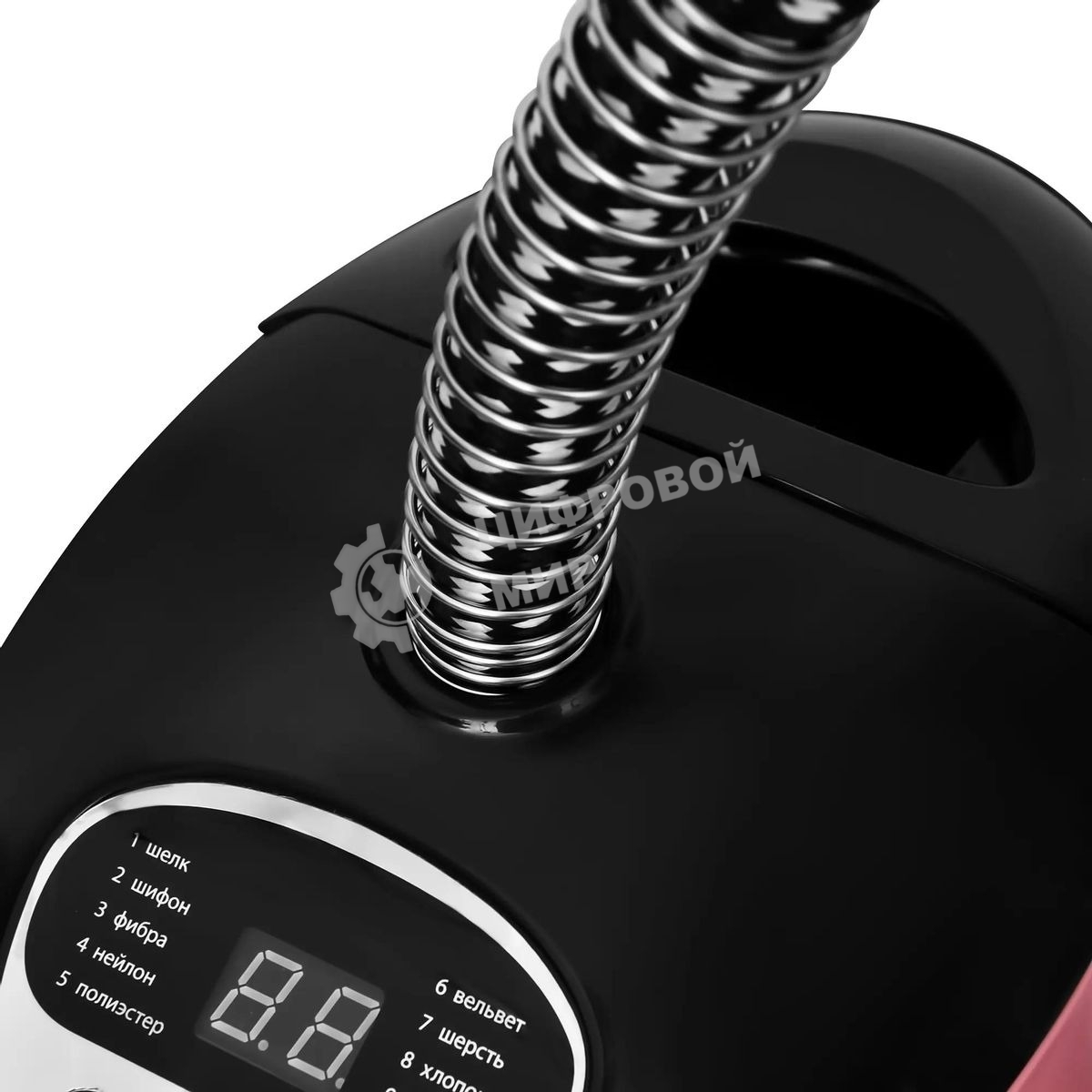 Отпариватель Hyundai H-US02543 розовый/черный, 1800 Вт, 40 г/мин, 1.35 л