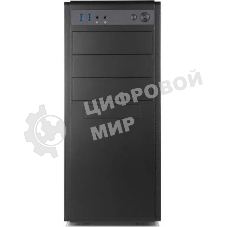 Корпус Foxline FL-886-FL500R-U32, Midi-Tower, чёрный, БП 500 Вт