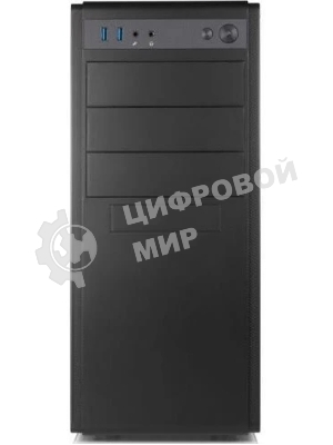 Корпус Foxline FL-886-FL500R-U32, Midi-Tower, чёрный, БП 500 Вт