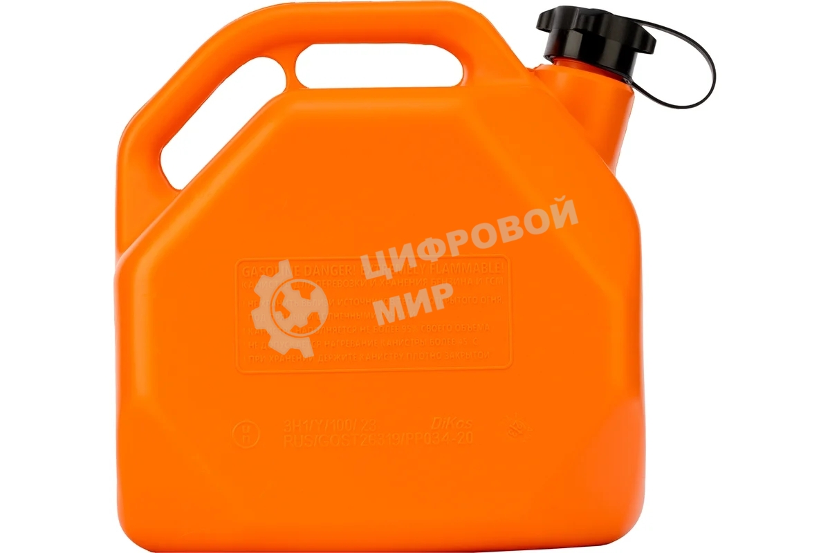 Канистра для ГСМ Stels пластиковая, со скошенными углами, 10 литров