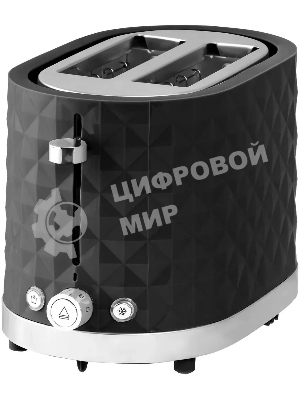 Тостер Galaxy Line GL 2912, черный, пластик, 1200 Вт