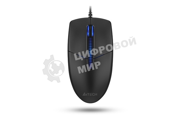 Мышь проводная A4Tech N-530S черный, 1200 dpi, USB, кнопки - 3
