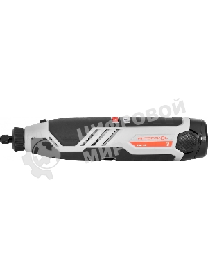 Прямошлифовальная машина (гравер) ИНТЕРСКОЛ АГМ-12Э аккум. АПИ-Т (Li-ion, кейс, 2 аккум., 2,0 Ач, ЗУ, набор 58 пр.)