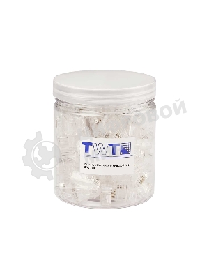 Коннектор Lanmaster TWT-PL45-8P8C/JR100, UTP кат.5E RJ45 прозрачный (упак.:100шт)