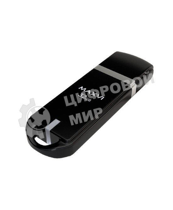 Флешка USB Maxvi P3 black (FD32GBUSB20C10P3), 32Gb, USB 2.0, R/W 15/5, черный