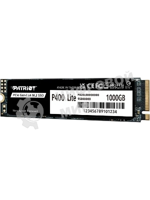 Накопитель SSD Patriot P400 Lite 1Tb M.2 2280 NVMe PCle 4.0 x4 R3500/W2700 TbW 560Tb 3D NAND with HS