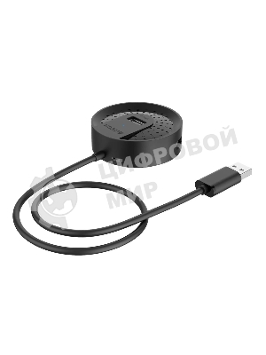 Разветвитель USB 2.0 A4Tech HUB-20 4порт. черный