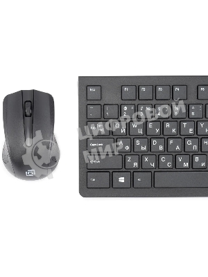 Комплект клавиатура+мышь Oklick 250M беспроводной, USB, 1000 DPI, чёрный