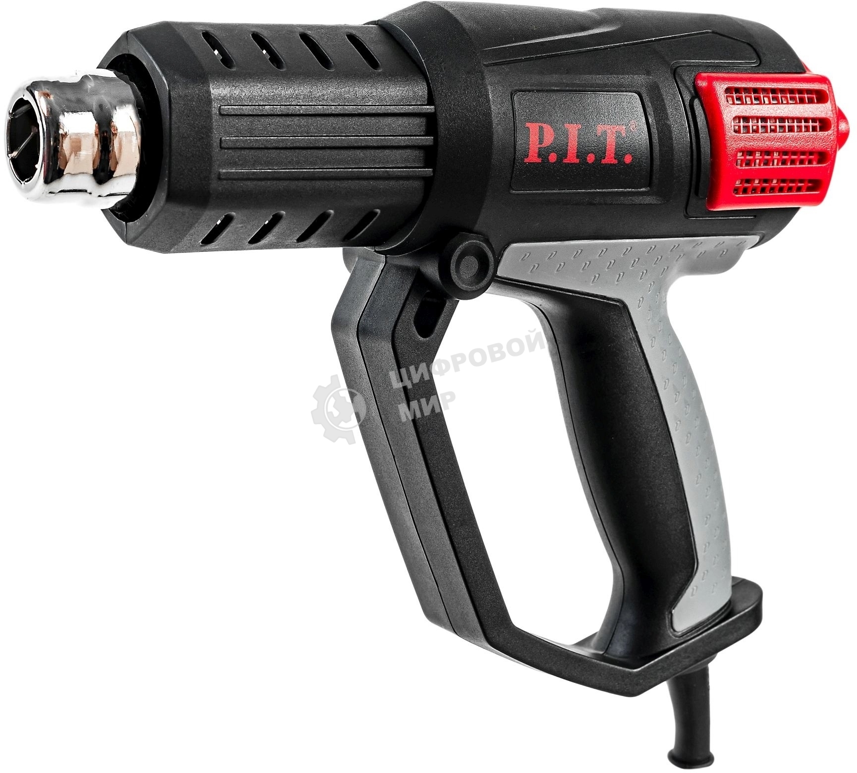 Технический фен P.I.T. PHG2001-C темп.350/550С черный