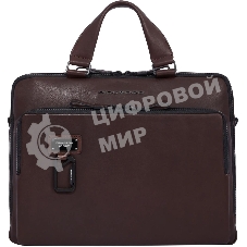 Сумка для ноутбука Piquadro Harper CA4098AP/TM, натур.кожа, темно-коричневый