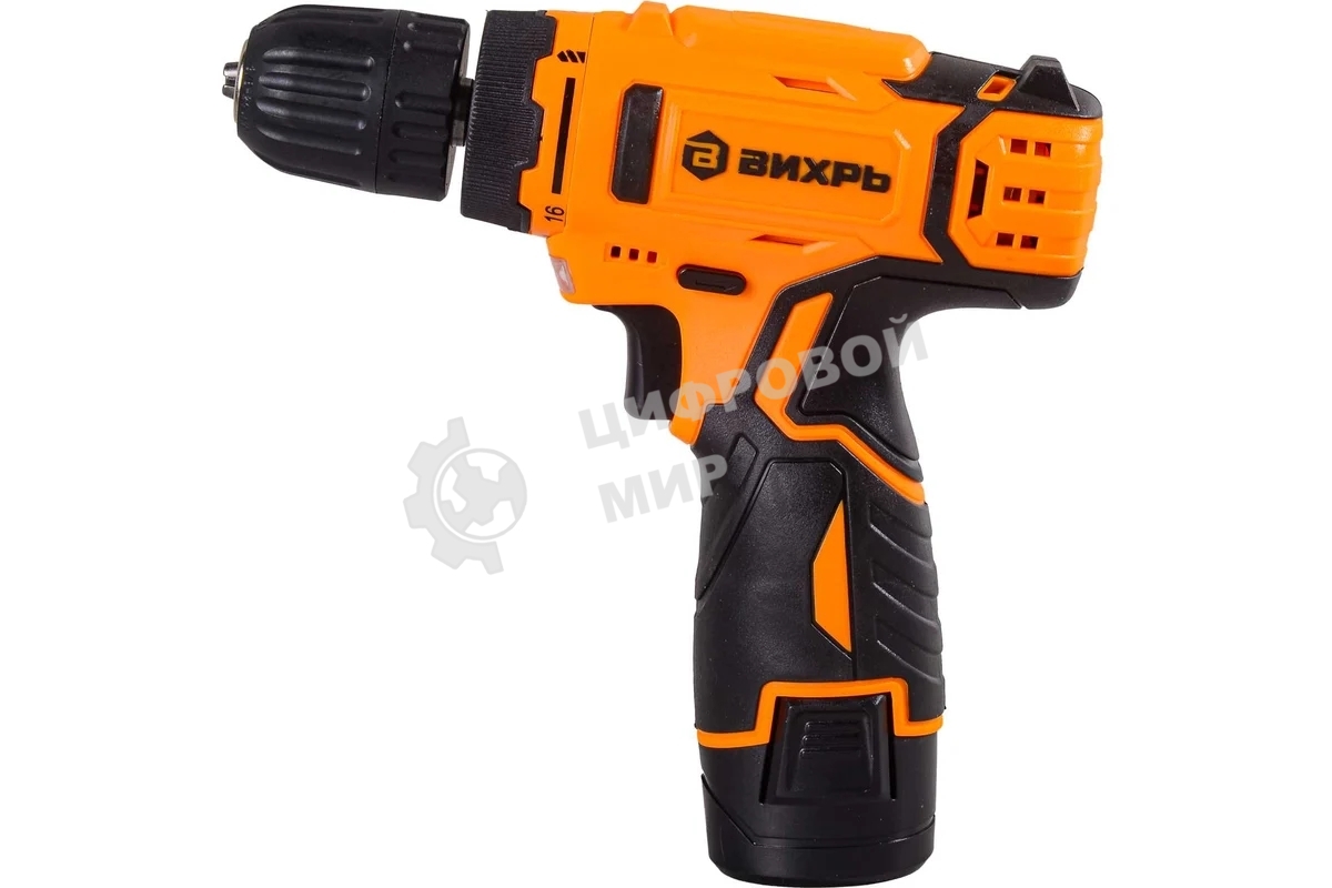 Дрель-шуруповерт аккумуляторная Вихрь ДА-12-1 72/14/11, Аккумуляторная, 12В