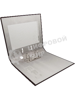 Папка-регистратор Silwerhof A4 75мм ПВХ/бумага черный без. окант. сборная (упак.:2шт)