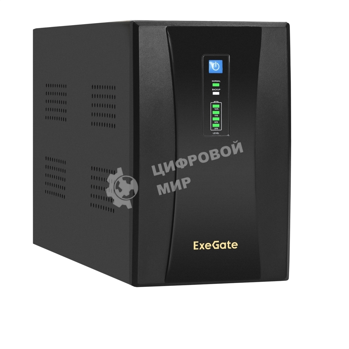 Источник бесперебойного питания ExeGate EX292609RUS SpecialPro UNB-2000.LED.AVR.2SH.RJ.USB 2000VA/1200W, LED, AVR,2*Schuko, RJ45/11, USB, металлический корпус, черный