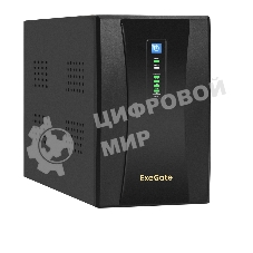 Источник бесперебойного питания ExeGate EX292609RUS SpecialPro UNB-2000.LED.AVR.2SH.RJ.USB 2000VA/1200W, LED, AVR,2*Schuko, RJ45/11, USB, металлический корпус, черный