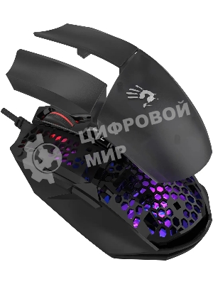 Мышь проводная A4Tech Bloody W65 Max Mini черный, 12000 dpi, USB, кнопки - 9