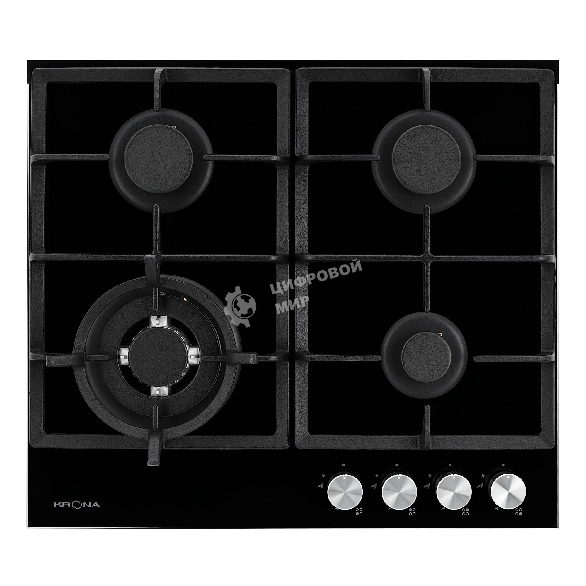 Газовая варочная панель Krona ALMA 60 BL черный