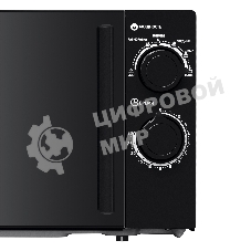 Микроволновая печь BBK 20MWS-773M/B-M черный, 20 л, 700 Вт, переключатели - поворотный механизм