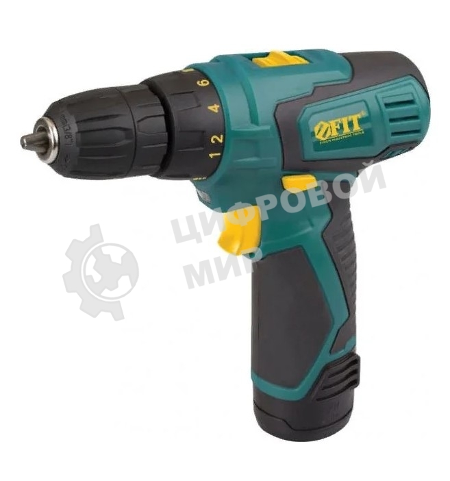 Дрель-шуруповерт аккумуляторная Fit 80180, Аккумуляторная, 12В