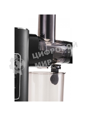 Соковыжималка Zelmer ZJP3900 чёрный/серебристый, шнековая горизонтальная, 150 Вт, 500 мл, электронное, реверс