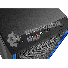 Компьютерный корпус Deepcool TESSERACT BF (one black fan) без БП, черный, ATX
