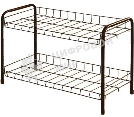 Этажерка для обуви NIKA ЭТ3/А медный антик,2 полки,435*660*300