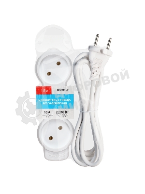 Удлинитель бытовой Smartbuy (SBE-10-3-1.5m-N) 3 гн х 1,5 м белый