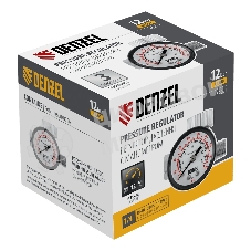 Регулятор давления с манометром Denzel для краскораспылителя K1500, 12 бар, 1/4