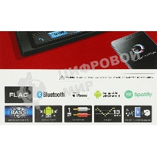 Автомагнитола Pioneer MVH-S325BT, 1 DIN, Bluetooth, USB Type-A, AUX, пульт ДУ, съёмная панель