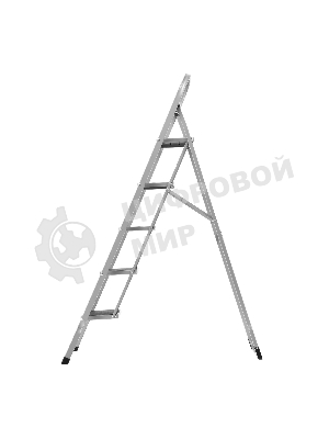 Стремянка стальная Сибртех, 5 широких ступеней 20х30 см с полимерным покрытием