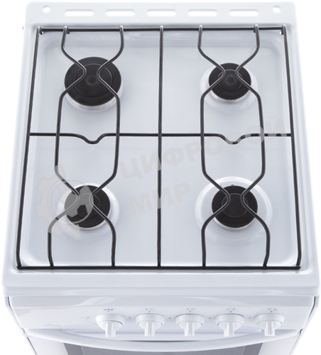 Газовая плита Flama RG 24011 W белый, конфорок 4 шт, духовка 50 л, 50 см x 85 см x 60 см